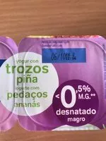 Mängden socker i Yogurt con trozos de fruta