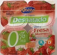 Mängden socker i Yogur Desnatado sabor a Fresa con vitaminas A y D