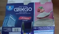 Mängden socker i Yogur griego con frutas