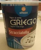 Mängden socker i Yogur griego stracciatella