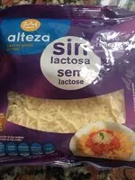 Mängden socker i queso rallado sin lactosa