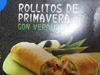 Mängden socker i Rollitos de primavera con verduras