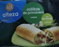 Mängden socker i Rollitos de primavera con verduras