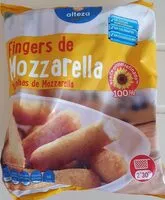 Mängden socker i Fingers de mozzarella