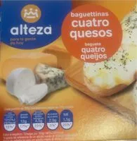 Mängden socker i Baguettinas cuatro quesos