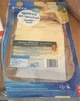 Mängden socker i Queso en lonchas