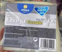 Mängden socker i Queso de oveja curado