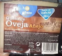 Mängden socker i Queso de oveja añejo