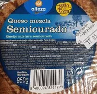 Mängden socker i Queso mezcla semicurado