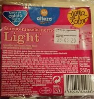 Mängden socker i Queso mezcla tierno light