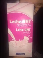 Mängden socker i Leche UHT DESNATADA