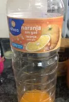 Mängden socker i naranja sin gas