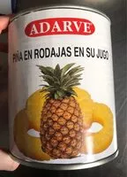 Mängden socker i Piña en rodajas en su jugo