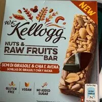 Mängden socker i Kellogg nuts & rad fruits bar