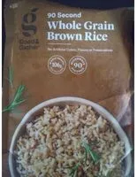 Mängden socker i Whole Grain Brown Rice