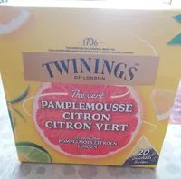 Mängden socker i Thé vert Pamplemousse citron citron vert Twinings