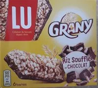 Mängden socker i Grany riz soufflé et chocolat