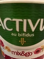 Mängden socker i Activia Mix&Go
