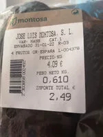 Mängden socker i montosa