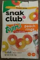 Mängden socker i Tajin Peach Rings