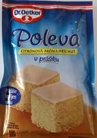Mängden socker i Poleva citronová aroma v prášku