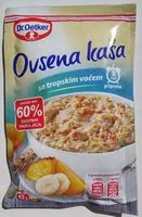 Mängden socker i Ovsena kaša sa tropskim voćem