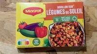 Mängden socker i MAGGI Bouillon KUB Légumes du Soleil 180g