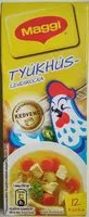 Mängden socker i Tyúkhús-leveskocka
