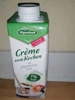 Mängden socker i Creme zum kochen mit pflanzlichen Fett 7% Fett