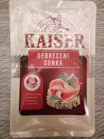 Mängden socker i Debreceni sonka