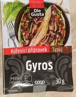 Mängden socker i Gyros - kořenící přípravek sypký