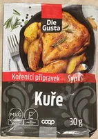 Mängden socker i Kuře - kořenící přípravek sypký