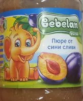 Mängden socker i Bebelan Пюре от сини сливи