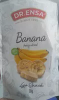 Mängden socker i Banana freeze-dried