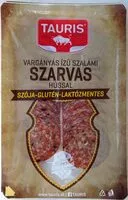 Mängden socker i Vargányás ízű szalámi szarvas hússal