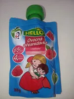 Mängden socker i ovocná přesnídávka - malina