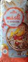 Mängden socker i Sypané müsli s ovocem