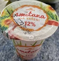 Mängden socker i Smetana na vaření 12%