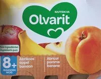 Mängden socker i Olvarit abricot pomme banane