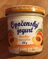Mängden socker i Opočenský jogurt broskev meruňka