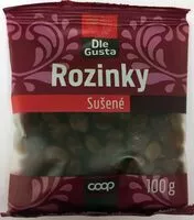 Mängden socker i Rozinky sušené