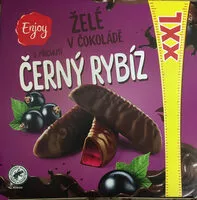 Mängden socker i želé v čokoládě s příchutí černý rybíz