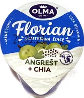 Mängden socker i Florian angrešt + chia limitovaná edice