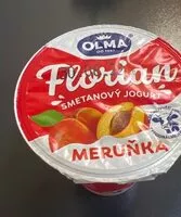 Mängden socker i Florian smetanový jogurt meruňka