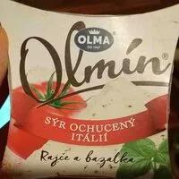 Mängden socker i Olmín, plesnivý sýr rajče a bazalka