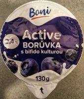 Mängden socker i Jogurt Active borůvka