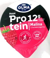 Mängden socker i high protein malina v řeckém jogurtu
