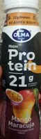 Mängden socker i Proteinový nápoj mango maracuja