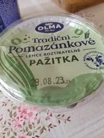 Mängden socker i Tradiční pomazánkové Pažitka