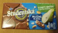 Mängden socker i studentská pečeť mléčná s chutí hrušek